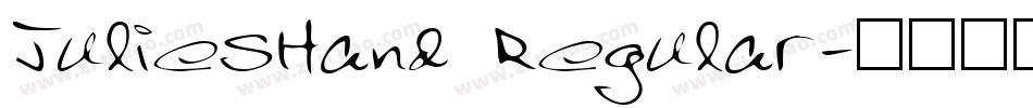 JuliesHand Regular字体转换